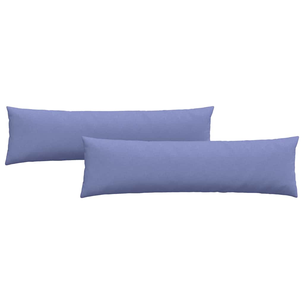 VidaXL coussins de canapé 2 pcs jean bleu 145 x 40 cm tissu