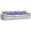 VidaXL coussins de canapé 2 pcs jean bleu 145 x 40 cm tissu