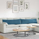 VidaXL coussins de canapé 2 pièces bleu 145 x 40 cm tissu corde