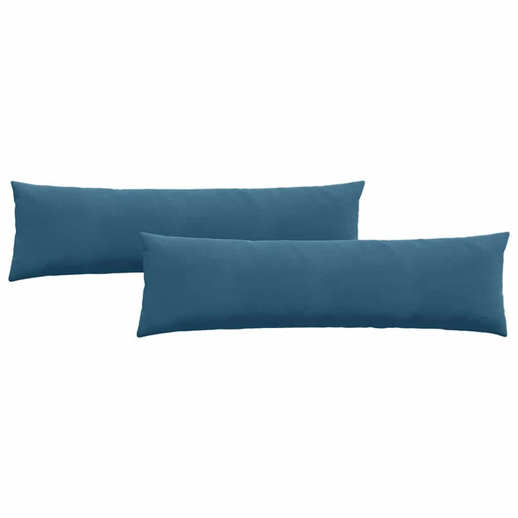 VidaXL coussins de canapé 2 pièces bleu 145 x 40 cm tissu corde