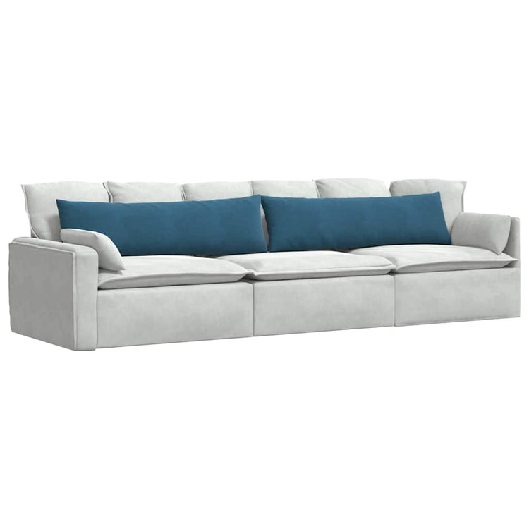 VidaXL coussins de canapé 2 pièces bleu 145 x 40 cm tissu corde