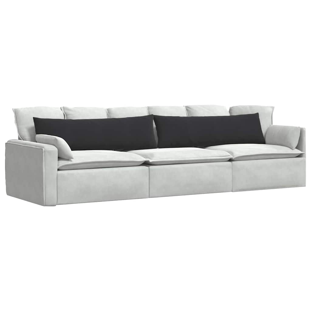 VidaXL coussins de canapé 2 pièces noir 145 x 40 cm tissu corde