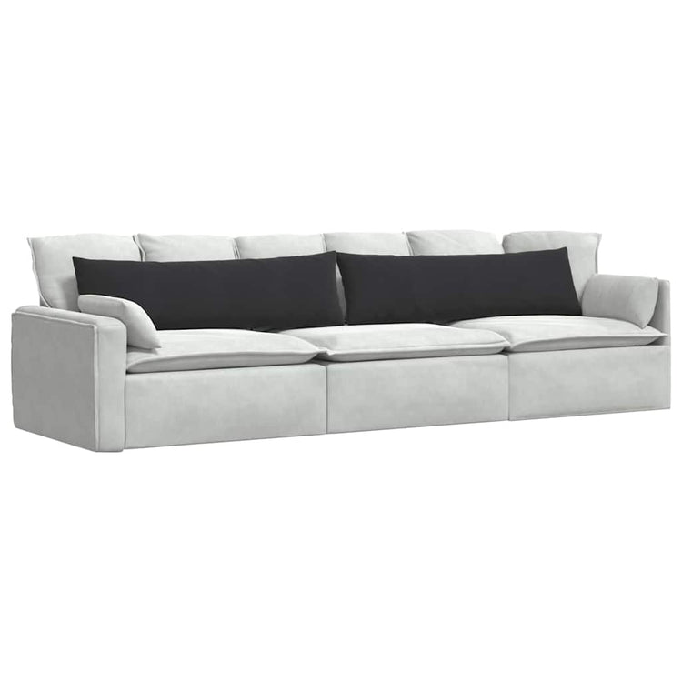 VidaXL coussins de canapé 2 pièces noir 145 x 40 cm tissu corde