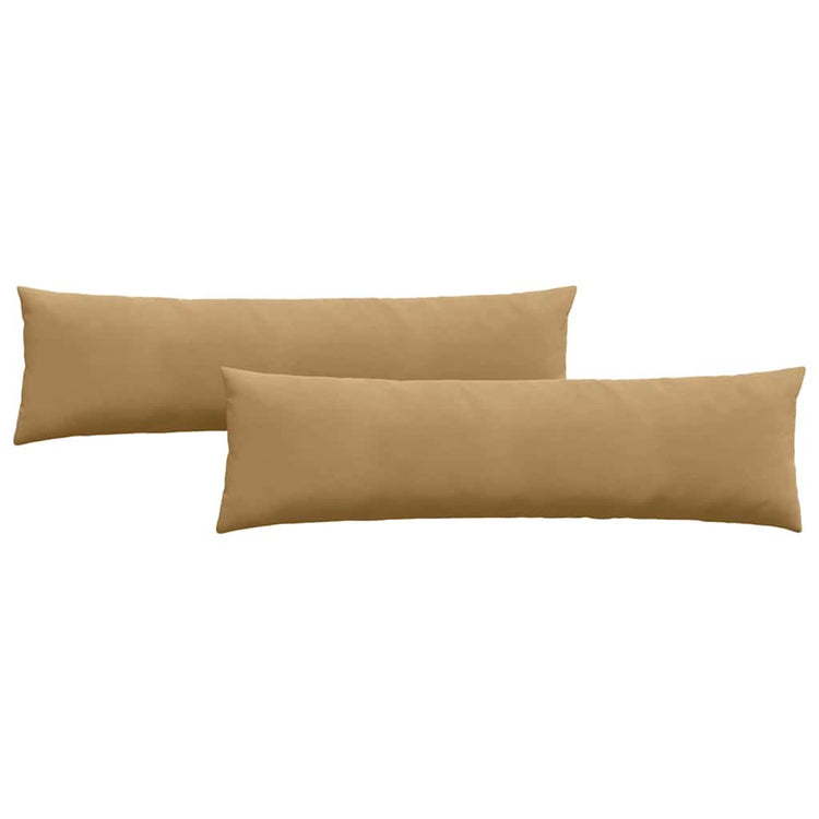 VidaXL coussins de canapé 2 pièces marron 145 x 40 cm tissu corde