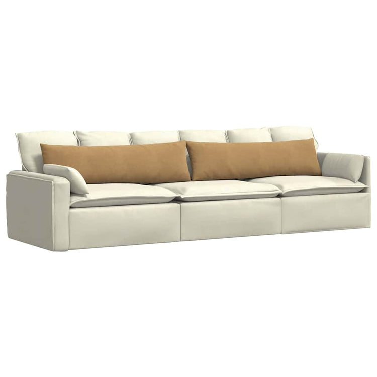 VidaXL coussins de canapé 2 pièces marron 145 x 40 cm tissu corde