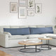VidaXL coussins de canapé 2 pièces bleu 145 x 40 cm tissu corde