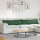 VidaXL coussins de canapé 2 pièces vert foncé 145 x 40 cm tissu corde