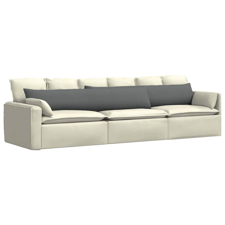 VidaXL coussins de canapé 2 pcs tissu gris foncé 200 x 40 cm