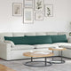 VidaXL coussins de canapé 2 pcs tissu vert foncé 200 x 40 cm