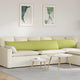 VidaXL coussins de canapé 2 pcs tissu vert clair 200 x 40 cm