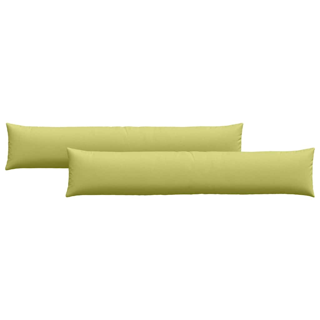 VidaXL coussins de canapé 2 pcs tissu vert clair 200 x 40 cm