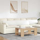 VidaXL coussins de canapé 2 pcs blanc 200 x 40 cm tissu