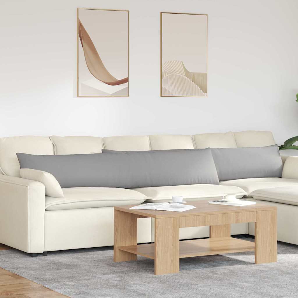 VidaXL coussins de canapé 2 pcs gris nuage 200 x 40 cm tissu