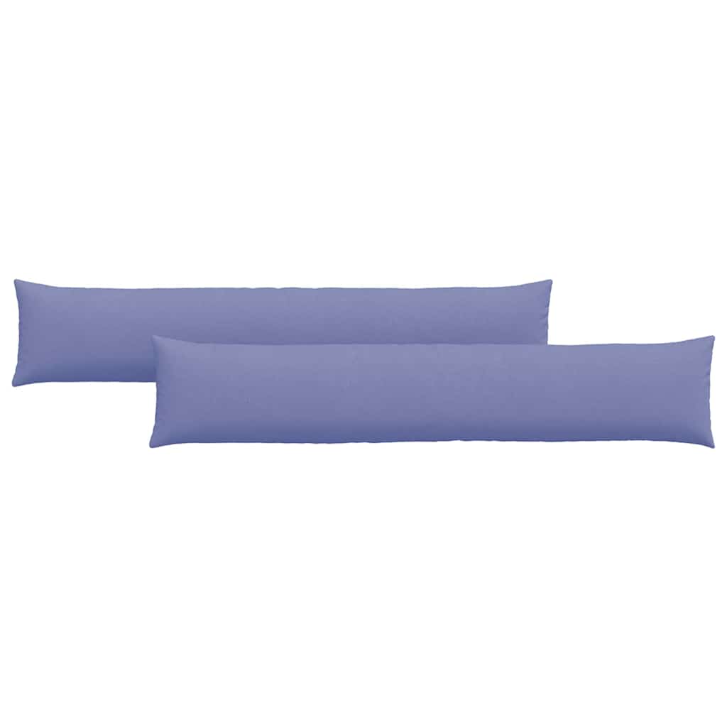 VidaXL coussins de canapé 2 pcs jean bleu 200 x 40 cm tissu