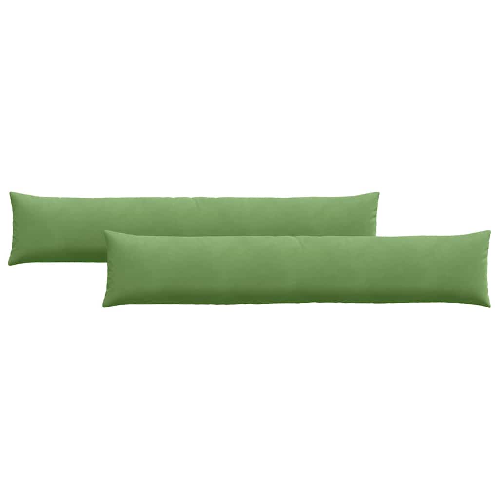 VidaXL coussins de canapé 2 pièces vert clair 200 x 40 cm tissu corde