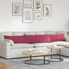 VidaXL coussins de canapé, 2 pièces, bordeaux, tissu corde 200 x 40 cm