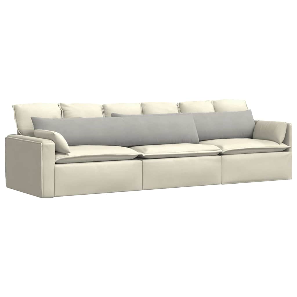 VidaXL coussins de canapé 2 pièces tissu gris clair 200 x 40 cm