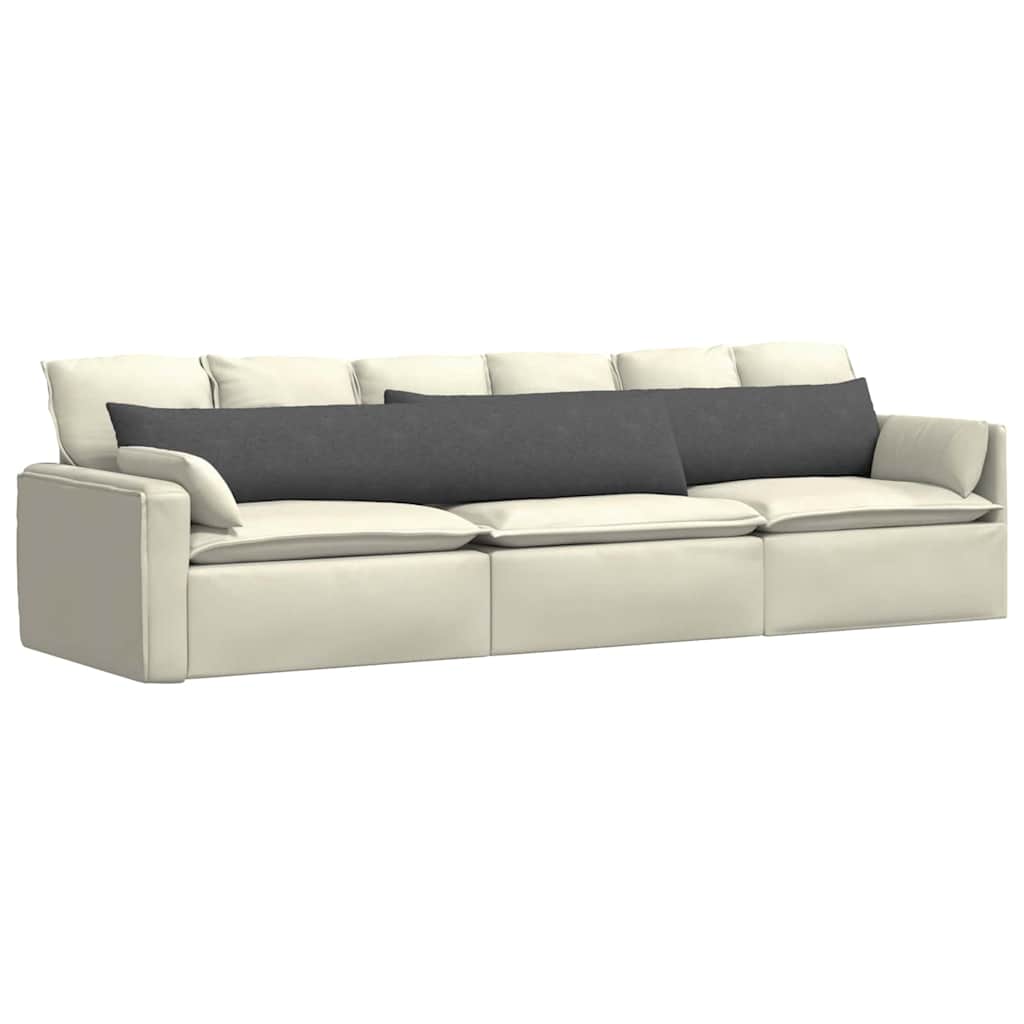 VidaXL coussins de canapé 2 pièces gris foncé 200 x 40 cm tissu corde