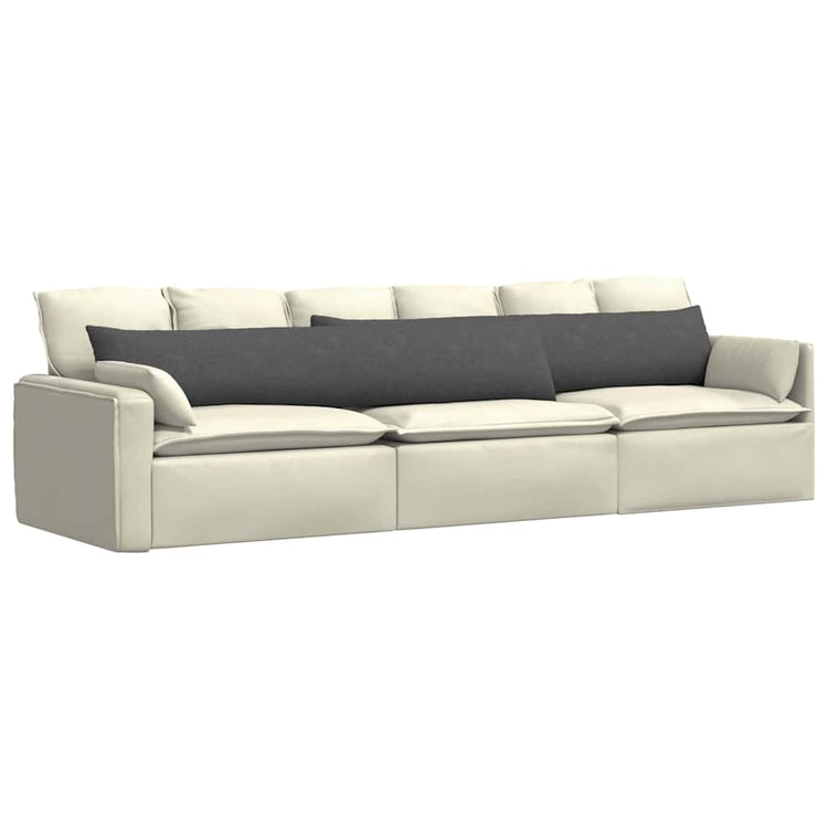 VidaXL coussins de canapé 2 pièces gris foncé 200 x 40 cm tissu corde