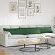 VidaXL coussins de canapé 2 pièces vert foncé 200 x 40 cm tissu corde