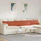 VidaXL coussins de canapé 2 pièces rouge-orange 200 x 40 cm tissu corde