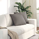 VidaXL coussins de canapé 2 pcs tissu taupe 45 x 45 cm