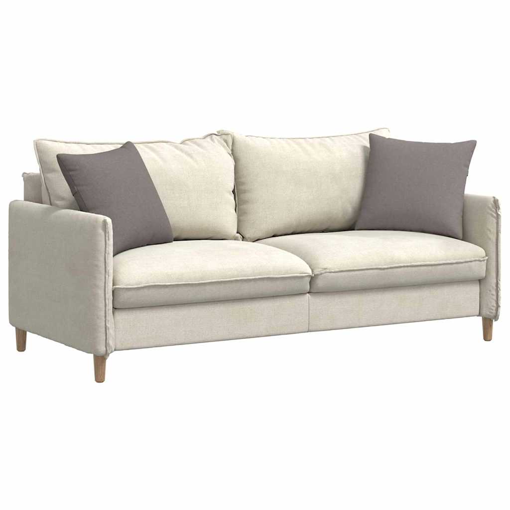 VidaXL coussins de canapé 2 pcs tissu taupe 45 x 45 cm