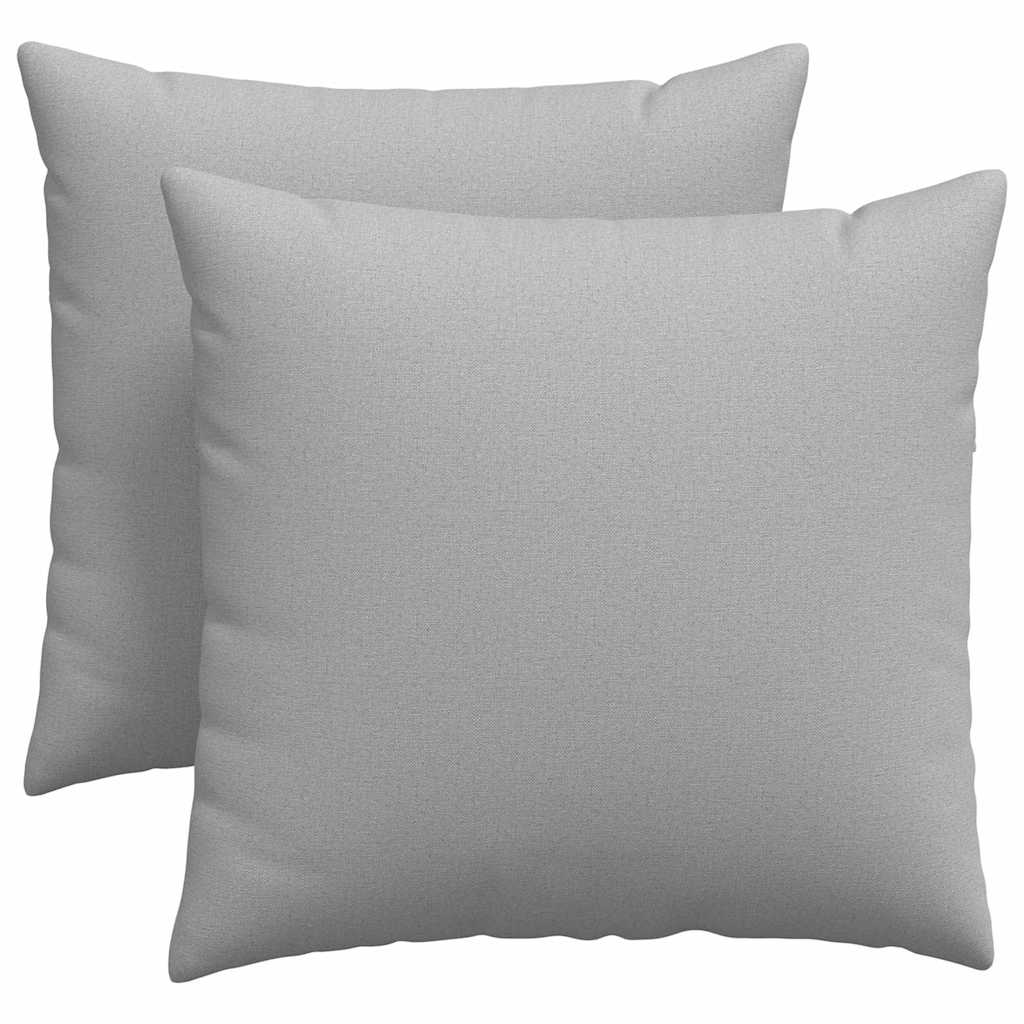 VidaXL coussins de canapé 2 pcs gris nuage 45 x 45 cm tissu