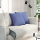 VidaXL coussins de canapé 2 pcs jean bleu 45 x 45 cm tissu