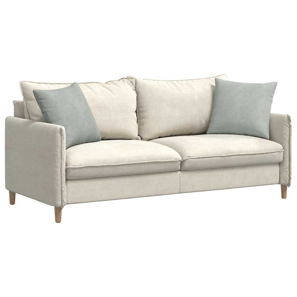 VidaXL coussins de canapé 2 pièces gris clair 45 x 45 cm tissu corde
