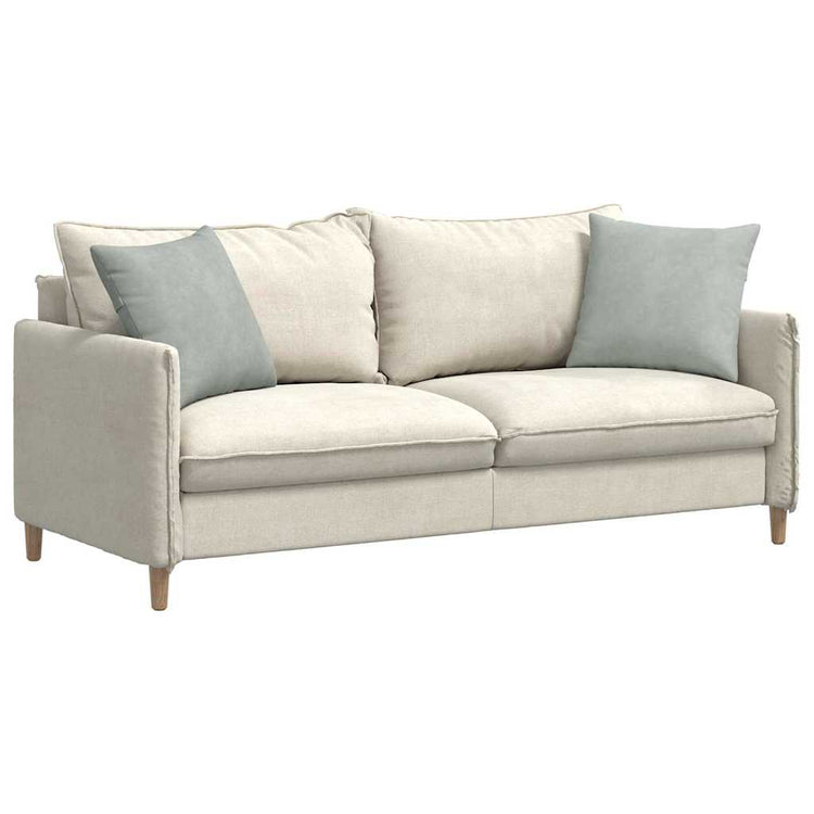 VidaXL coussins de canapé 2 pièces gris clair 45 x 45 cm tissu corde