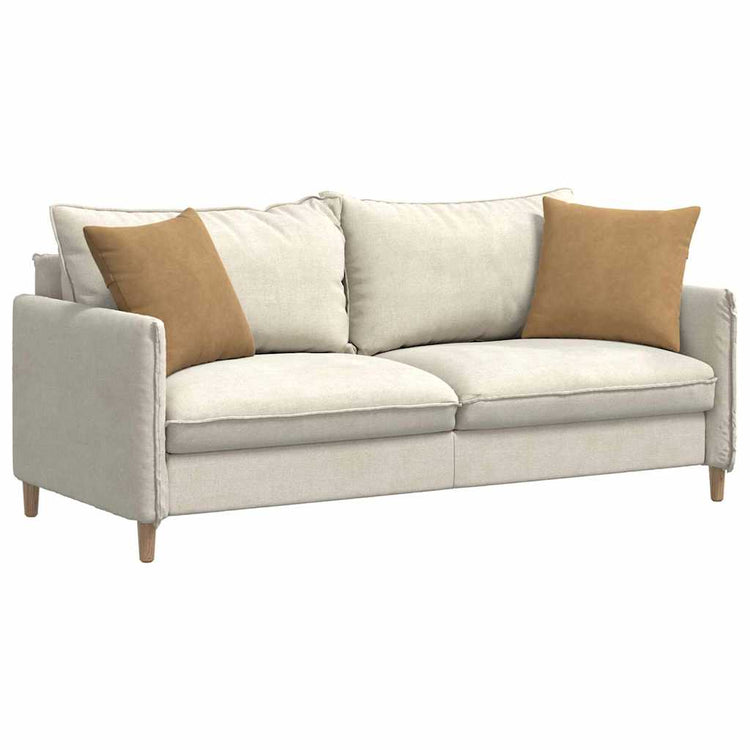 VidaXL coussins de canapé 2 pièces marron 45 x 45 cm tissu corde
