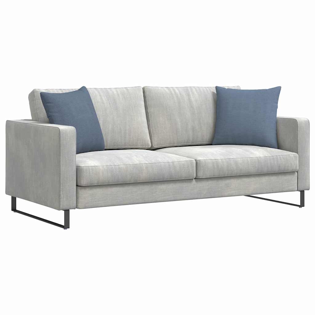 VidaXL coussins de canapé 2 pièces bleu 45 x 45 cm tissu corde