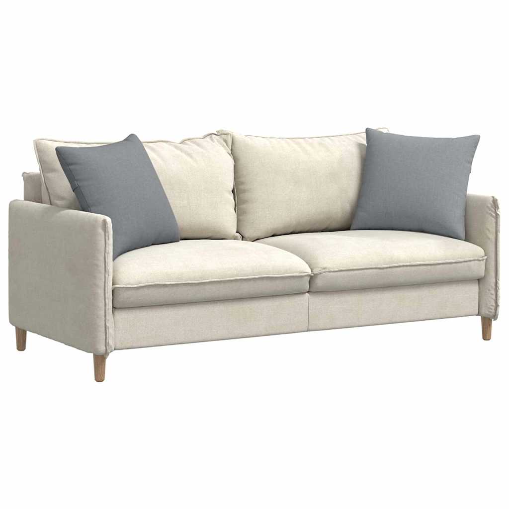 VidaXL coussins de canapé 2 pcs tissu gris clair 50 x 50 cm