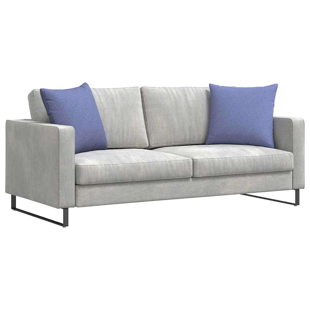 VidaXL coussins de canapé 2 pcs jean bleu 50 x 50 cm tissu