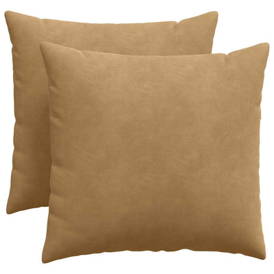 VidaXL coussins de canapé 2 pièces marron 50 x 50 cm tissu corde
