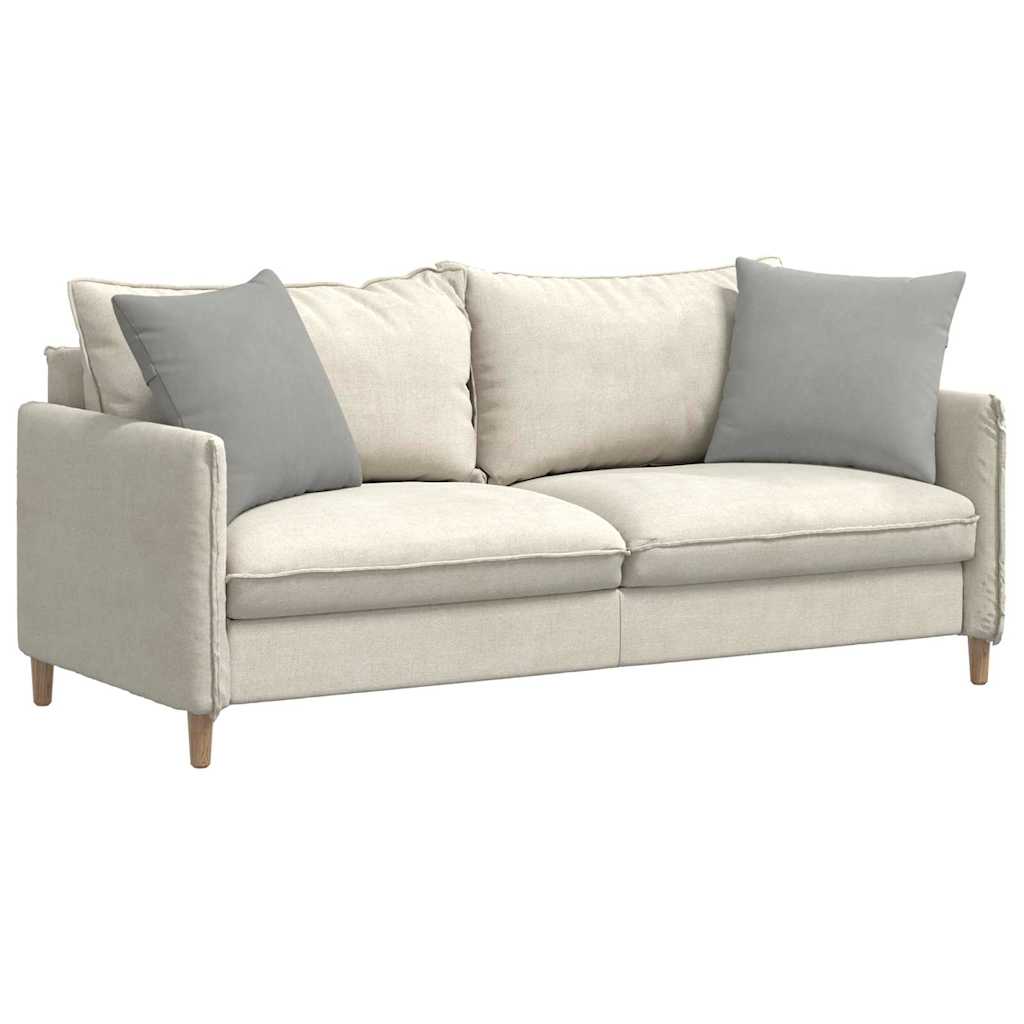 VidaXL coussins de canapé 2 pièces tissu gris clair 50 x 50 cm