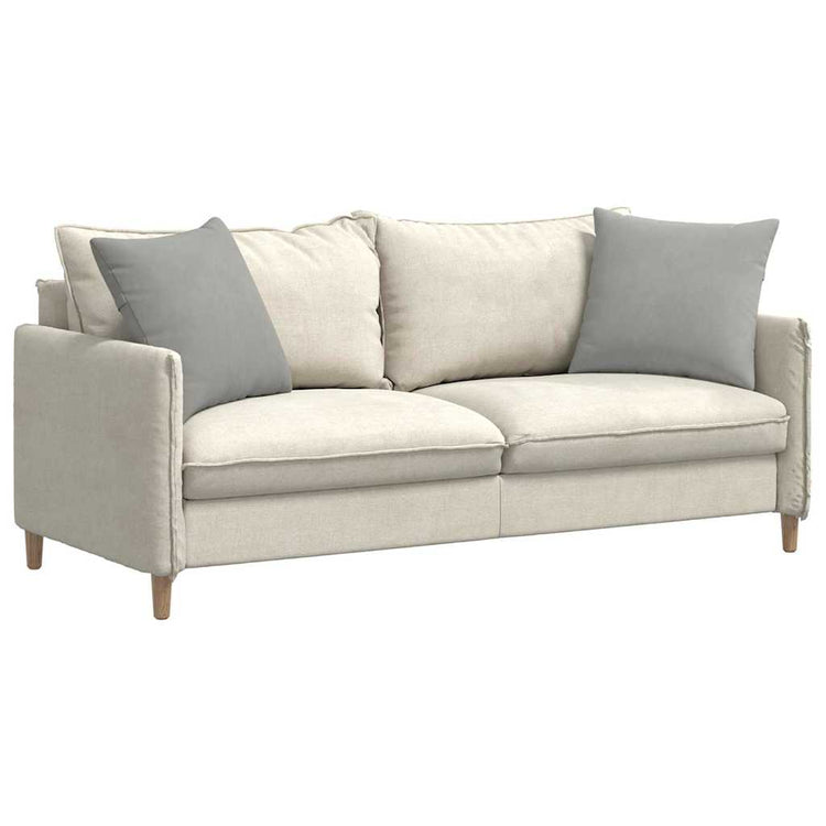 VidaXL coussins de canapé 2 pièces tissu gris clair 50 x 50 cm