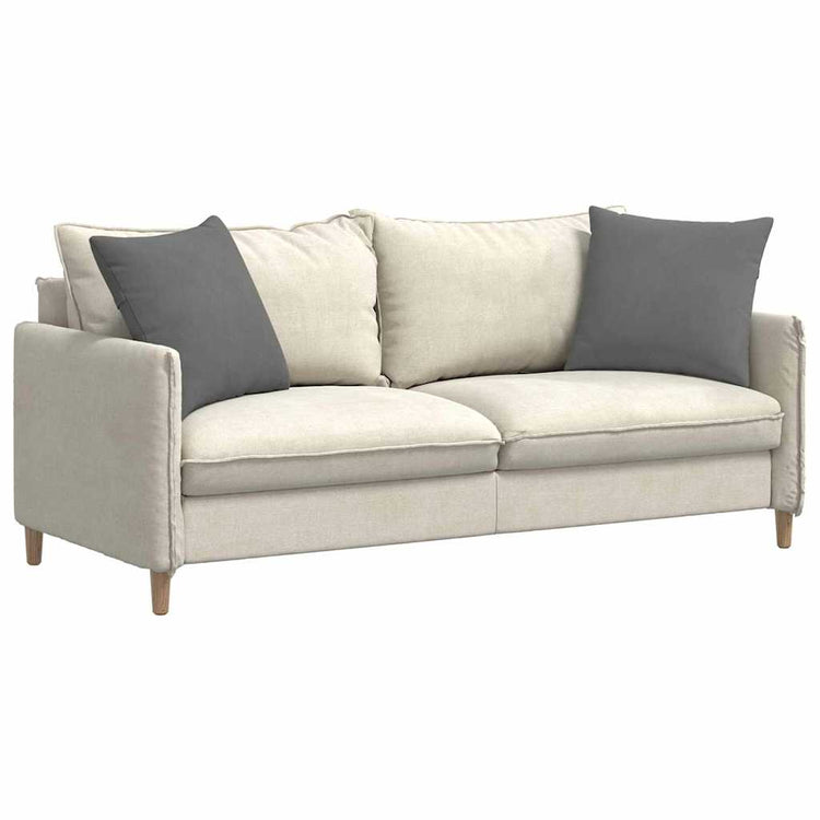 VidaXL coussins de canapé 2 pièces tissu gris foncé 50 x 50 cm