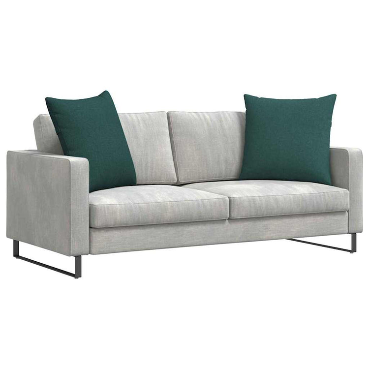 VidaXL coussins de canapé 2 pcs tissu vert foncé 60 x 60 cm