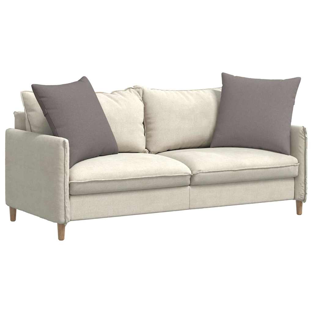 VidaXL coussins de canapé 2 pcs tissu taupe 60 x 60 cm
