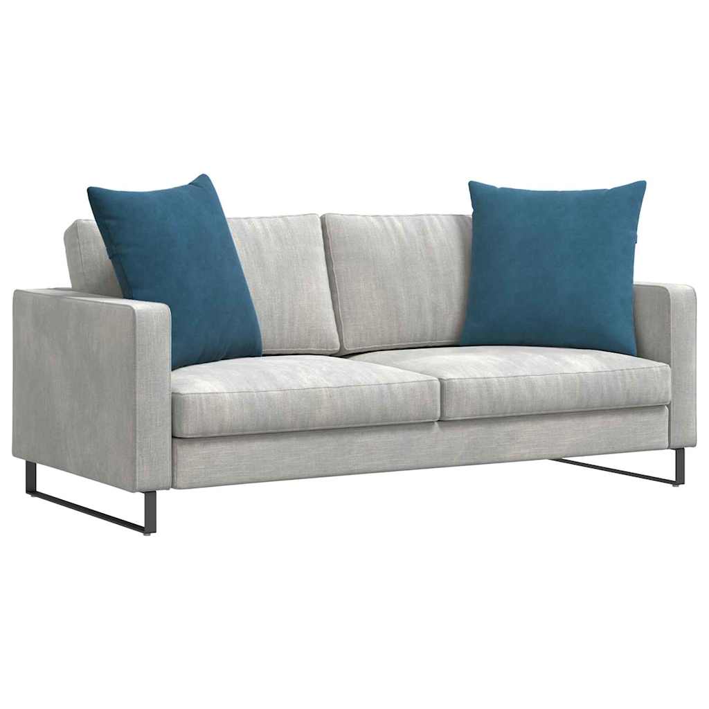 VidaXL coussins de canapé 2 pièces bleu 60 x 60 cm tissu corde