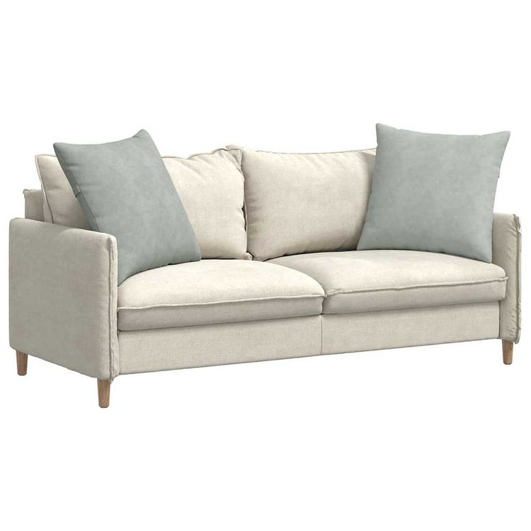 VidaXL coussins de canapé 2 pièces gris clair 60 x 60 cm tissu corde