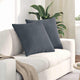VidaXL coussins de canapé 2 pièces tissu corde gris foncé 60 x 60 cm