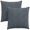 VidaXL coussins de canapé 2 pièces tissu corde gris foncé 60 x 60 cm