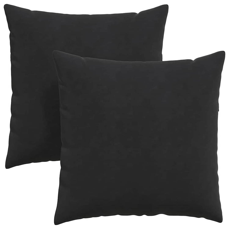 VidaXL coussins de canapé 2 pièces noir 60 x 60 cm tissu corde