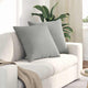 VidaXL coussins de canapé 2 pièces tissu gris clair 60 x 60 cm