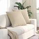 VidaXL coussins de canapé 2 pièces crème 60 x 60 cm tissu
