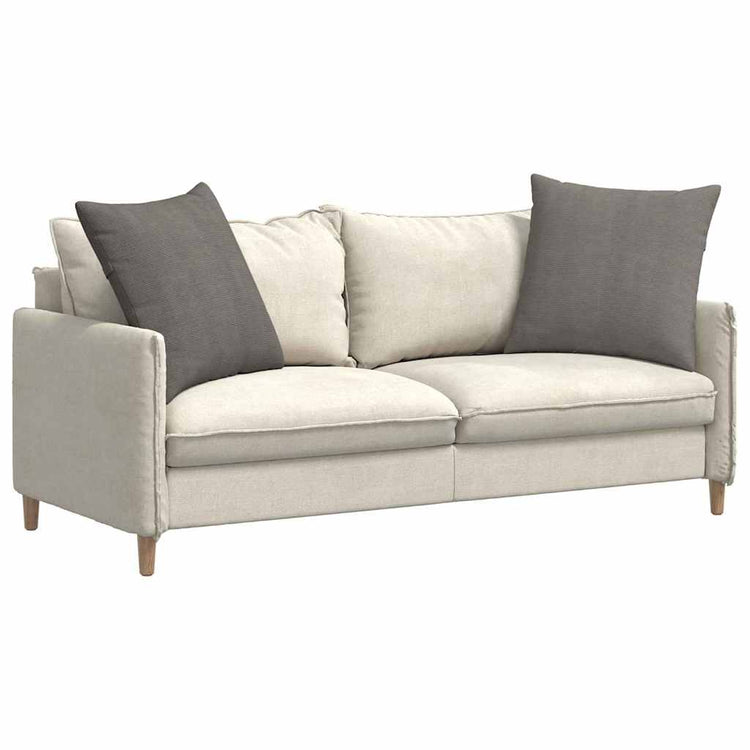 VidaXL coussins de canapé 2 pièces gris clair 60 x 60 cm tissu corde