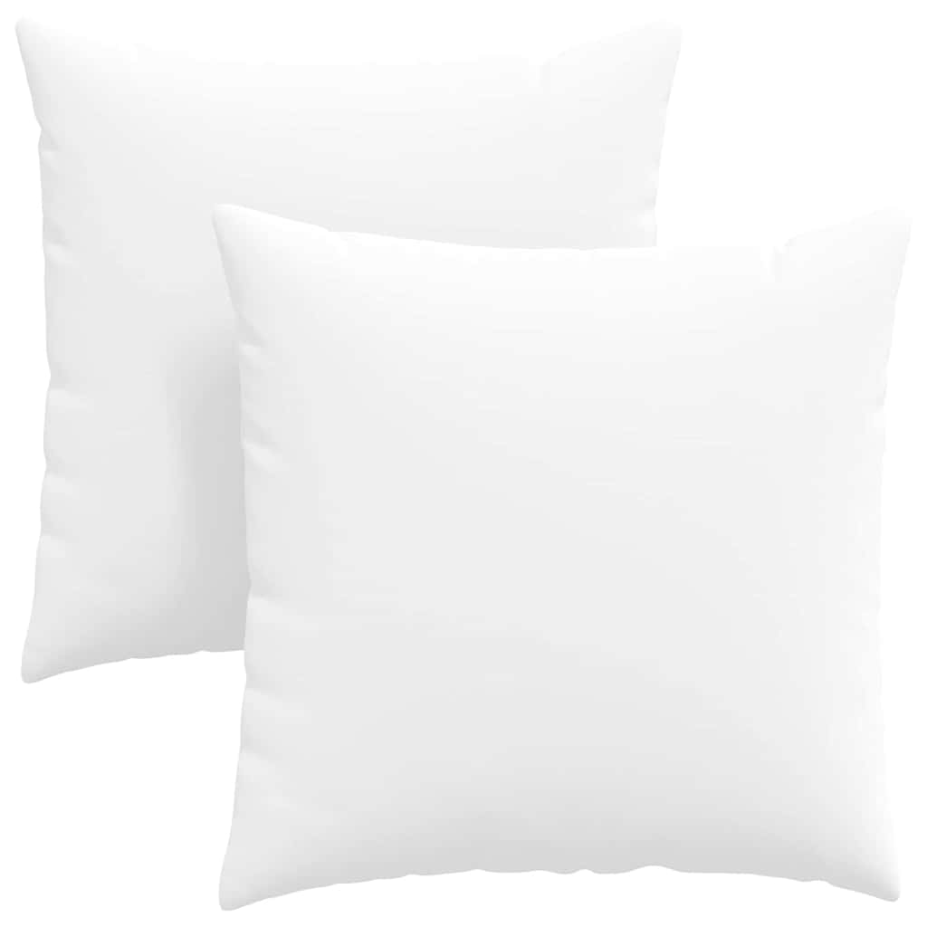 VidaXL coussins de canapé 2 pcs blanc 80 x 80 cm tissu